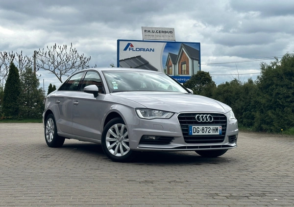 Audi A3 cena 49900 przebieg: 169555, rok produkcji 2015 z Ostrołęka małe 172